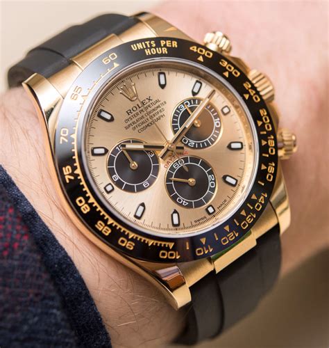 rolex gold rubber